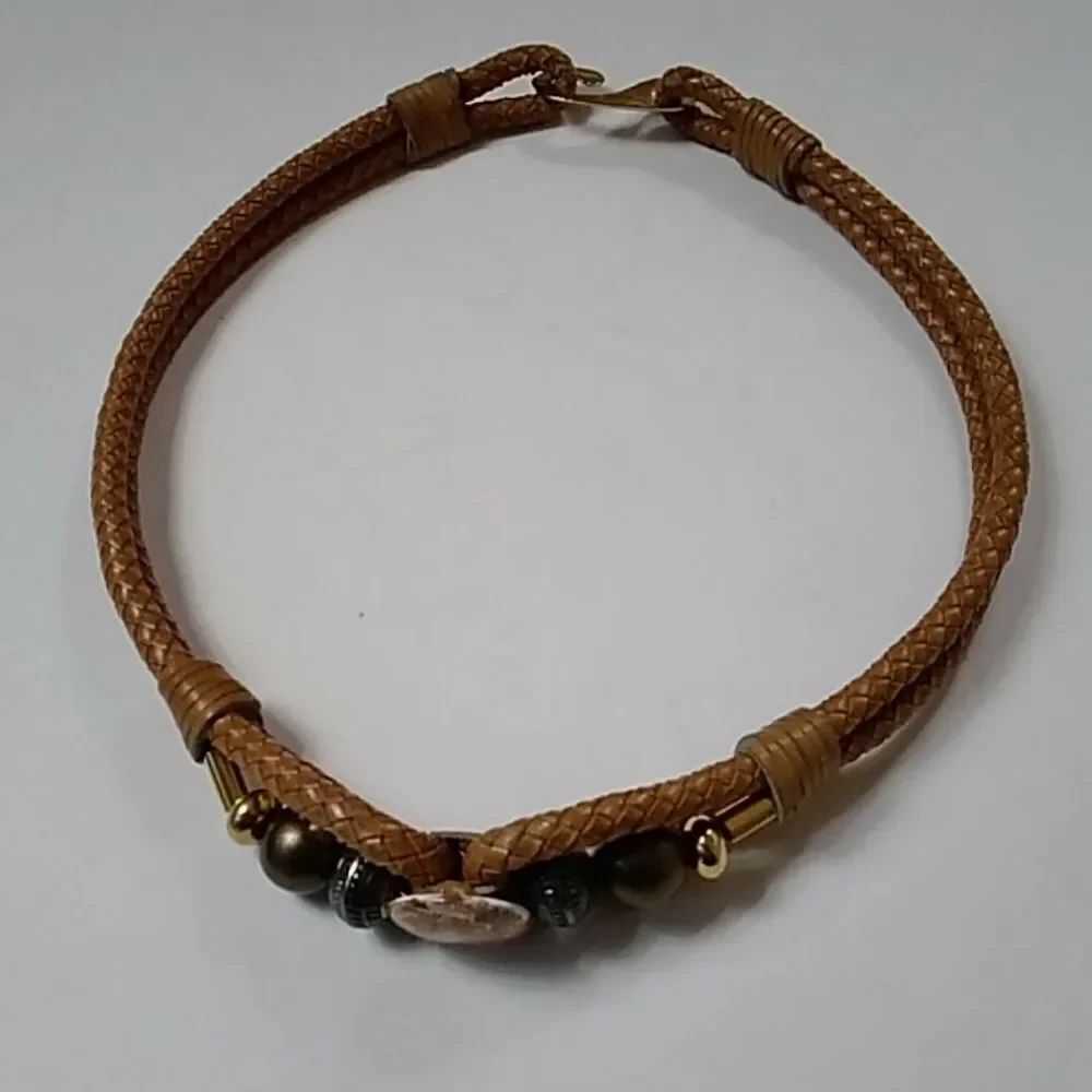VTG HANDMADE BRAIDED LEATHER BELT - Picture 8 of 16